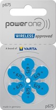 120 batterie POWERONE 675 per apparecchi acustici PROTESI UDITO PR44 