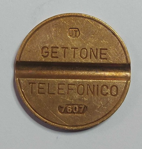Gettone telefonico con segno - telefonico,