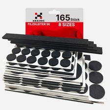 set di 165 Feltrini Adesivi per Sedie Mobili Feltrini per Sedie Rotondi Quadrati