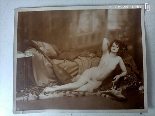 Vecchia fotografia nudo - nudo, donna