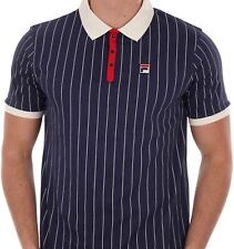 Polo Tennis Fila Vintage Bjorn Borg BB1 - 100% Cotone - Blu Navy