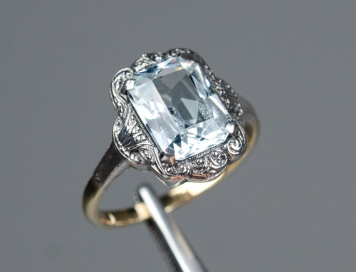 Anello art déco antico oro - in,