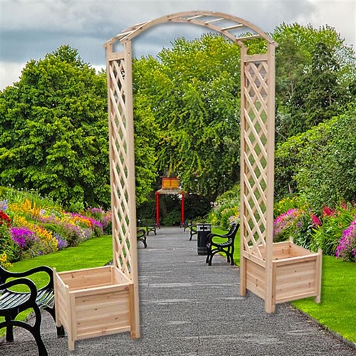 Arco per rose legno pergola