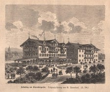 Stampa antica LAGO DI