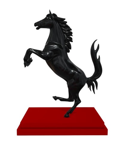 Statua cavallino rampante - cavallino,