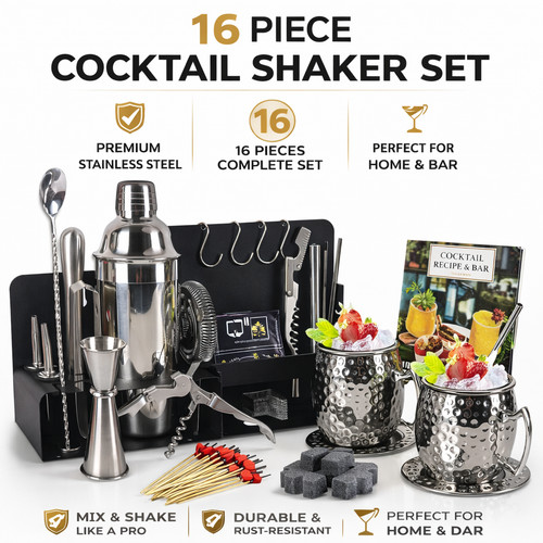 Set shaker cocktail - 16, pezzi