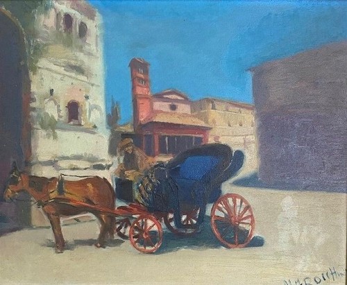Dipinto olio tela vittorio - dipinto,