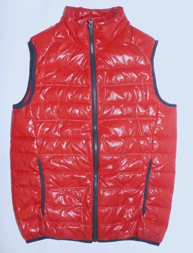 Piumino rosso smanicato vera - piumino,