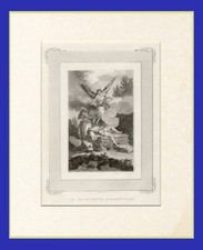 IL SACRIFICIO DI ABRAMO, di C. Lalaisse, incisione su rame di fine 700