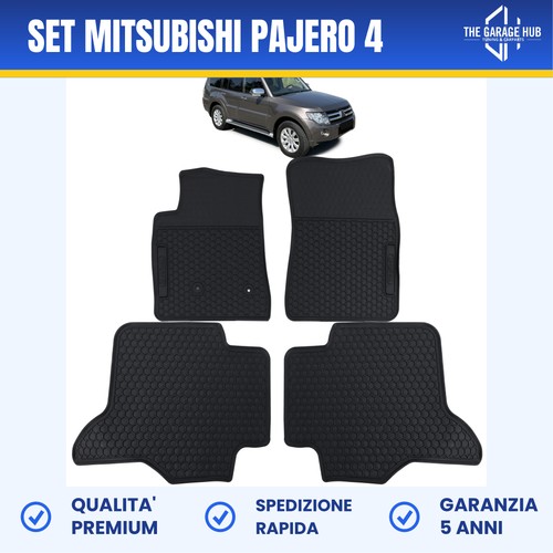 Set tappetini gomma neri - in,