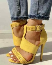 Sandali stiletto giallo