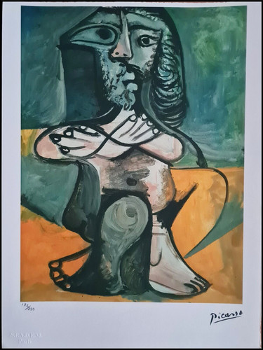 Pablo picasso seated - seated, nude