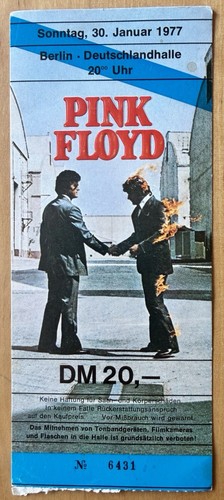 Biglietto pink floyd wish you - floyd,