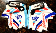 Guanti da ciclismo vintage anni 80 NUOVI OLD STOCK CAMPAGNOLO in pelle - Medium NOS