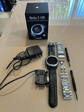 Smartwatch GPS multisport Garmin Fenix 3 HR con caricatore - due bande