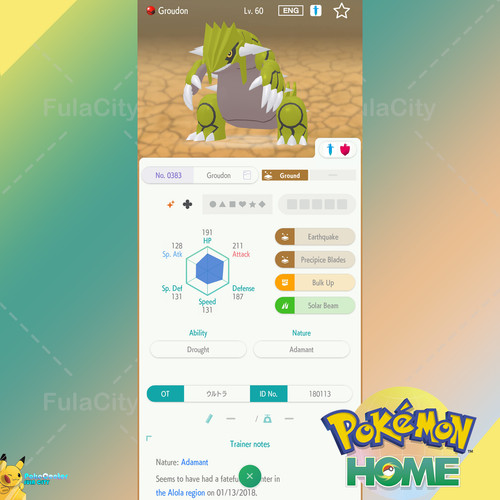 Shiny groudon evento - shiny, 🟢evento
