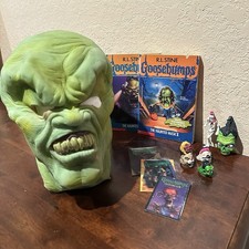 Rara maschera e accessori stregati pelle d’oca vintage anni 90 - confezione da collezione