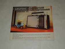 PUBBLICITA' GRUNDIG-"RADIO PORTATILI-RADIO SOPRAMMOBILI"- 1964 RARO INTROVABILE
