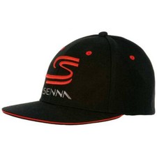 Cappello Ayrton Senna nero SS a tesa piatta