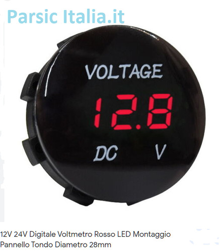 Voltmetro digitale tondo - voltmetro,