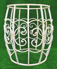 POUF IN VERO FERRO PIENO BATTUTO A MANO - ARTIGIANALE - DA GIARDINO, ESTERNO