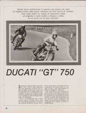 PUBBLICITA'  ADVERTISING-MOTO DUCATI GT 750-1971 MAXIMOTO MOTOITALIANE EPOCA