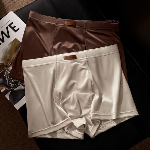Boxer uomo raso ghiaccio - , seta