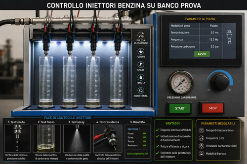Pulizia test iniettori - test,