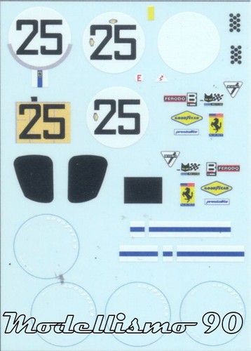 Decal ferrari 512s coupè - 1/43,