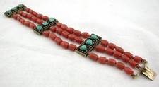 ANTIQUE TIBETAN TURQUOISE RED