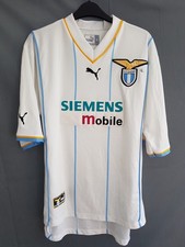 Maglia Coppa Away Lazio 2001. Medium. Puma originale. Calcio bianco solo adulti