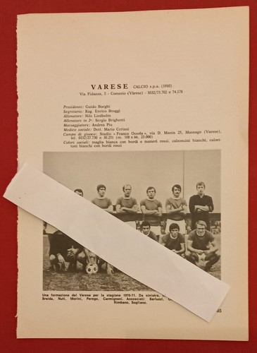 Varese squadra carmignani etc - squadra,