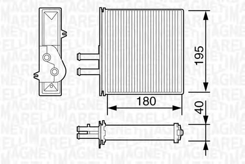 Radiatore stufa interna fiat - radiatore,