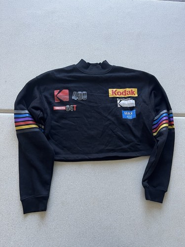Kodak felpa donna piccola nera - felpa,