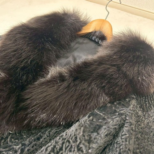 Cappotto lungo karakul - lungo,