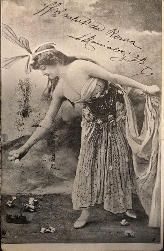 Cartolina 1903 roma - 1903, ballerina