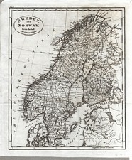 1812 Antica Carta Geografica