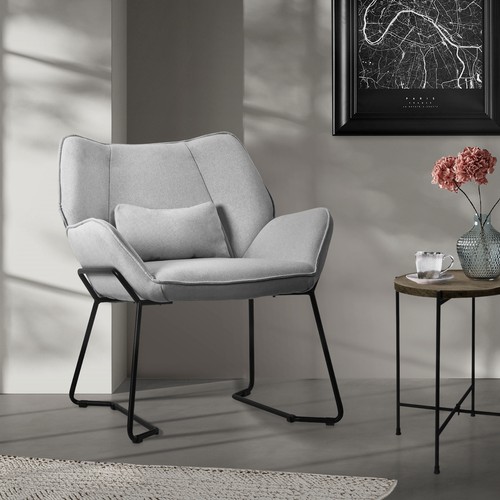 Poltroncina reclinabile grigio