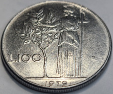1979 Italy 100 Lire KM# 96.1