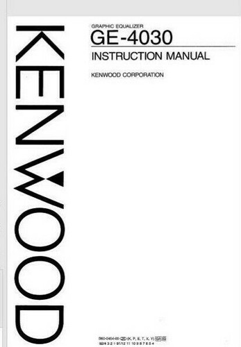 Kenwood 4030 equalizzatore - kenwood,