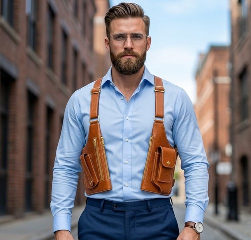 Borsa imbracatura vera - , pelle