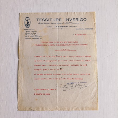 1924 tessiture inverigo - 1924,