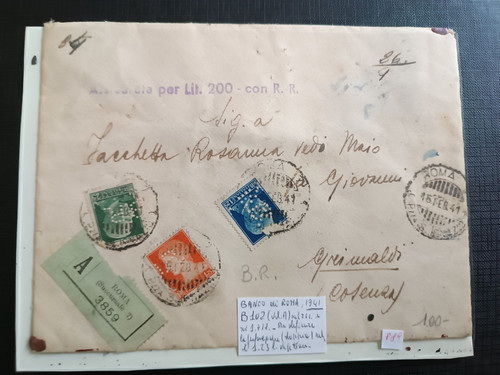 Regno perfin 1941 banco - regno,