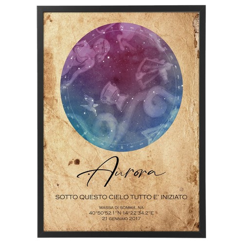 Mappa stellare personalizzata - mappa,