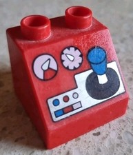 LEGO DUPLO - MATTONE ROSSO CENTRALINA CAMION DEI POMPIERI - 10592- VINTAGE USATO