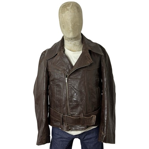 Giacca pelle vintage - , '50