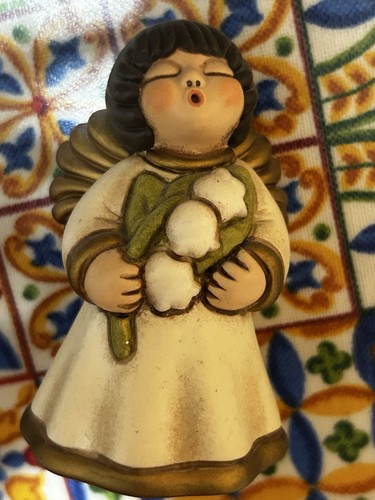 Thun statuina angelo con fiori - statuina,