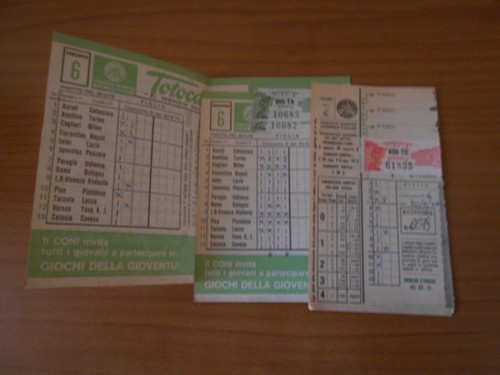 Schedina totocalcio concorso - totocalcio,
