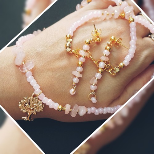 Completo collana orecchini - e,