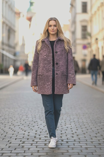 Pelliccia sintetica jacke - sintetica, in